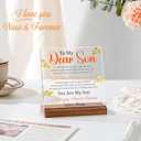 Son Gifts From Mom, Gifts for Son, To My Son Gift from Mom, Birthday Graduation Gifts for Son, Son Gift Ideas Christmas Gift for My Son Acrylic Desk Plaque Sign