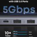 Anker USB C Hub, 7in1 Multi-Port USB Adapter for Laptop/Mac, 4K@60Hz USB C to HDMI Splitter, 85W Max PD, 2 USB 3.0 & 1 USBC Data Ports, SD/TF Card Reader, for Type C Devices (Charger Not Included)