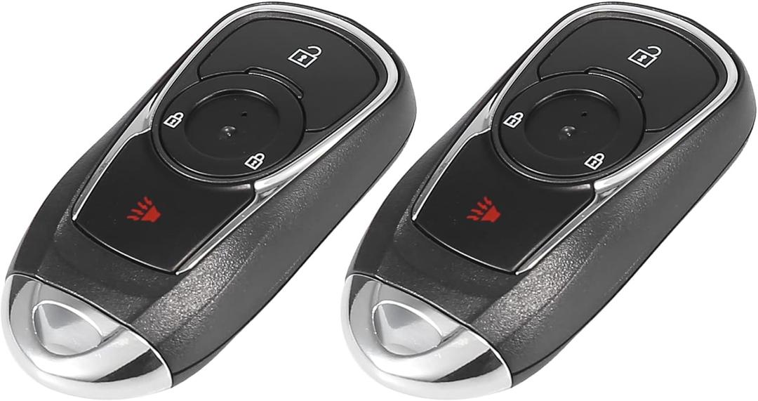 X AUTOHAUX 2pcs 315MHz HYQ4AA Replacement Keyless Entry Remote Car Key Fob for Buick Encore 2017-2020 4 Key Button Proximity Smart Key 13508417