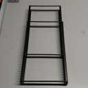 MUDEELA Pots and Pans Organizer Rack for under Cabinet, Expandable 11.81''-22.85'' Pot Lid Kitchen Cabinet Organizer Holder with 10 Adjustable Compartment Cutting Board Organizer for Pan Lid, Bakeware