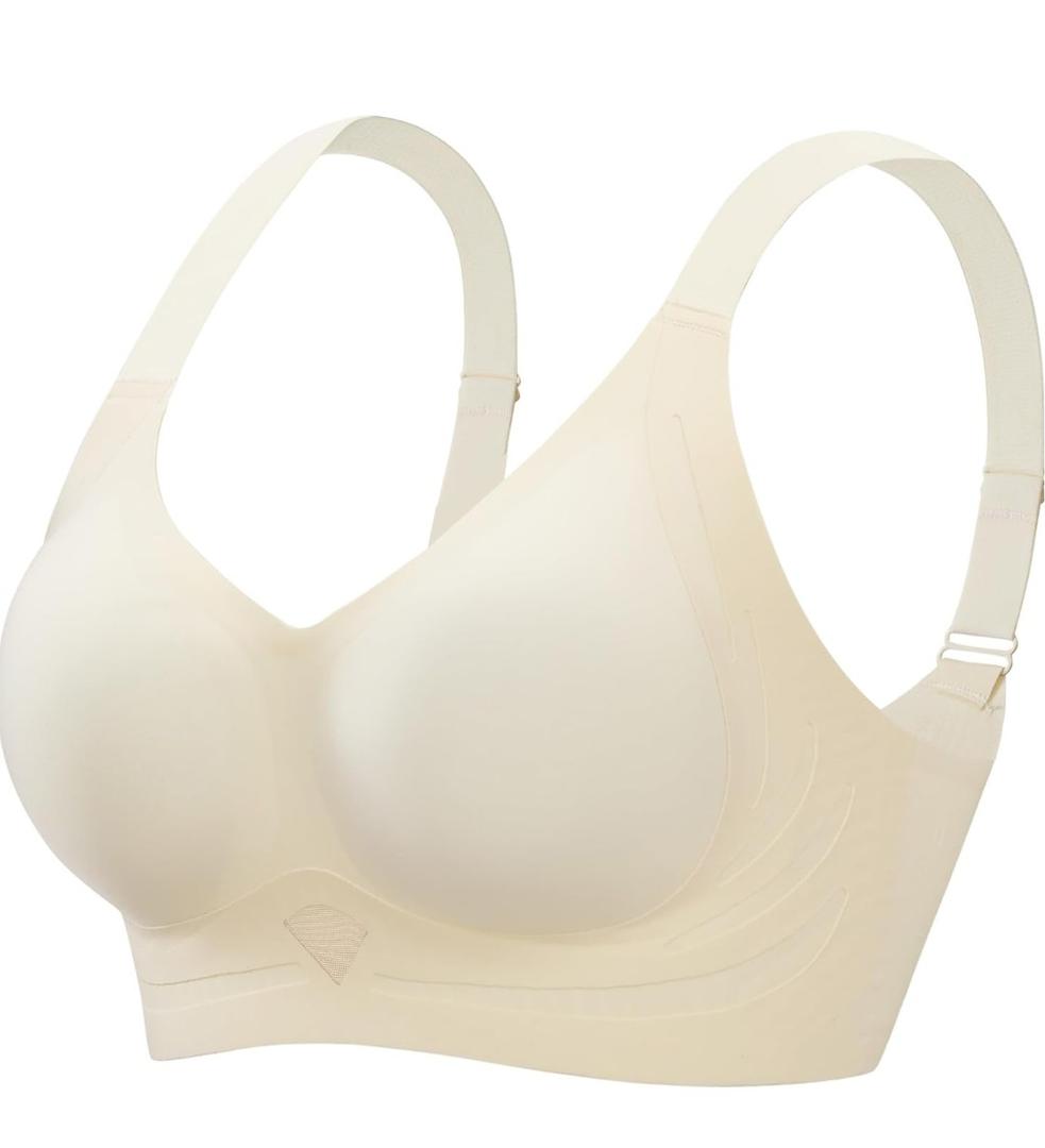 Jelly Bras for Women Plus Size Bras Wireless Bra No Underwire Push Up Seamless Sleep Comfortable Womens,XL