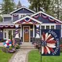 3 x 250th Anniversary America Garden Flag, 250 Anniversary USA Flag Patriotic Banner 250 Years of Freedom Yard Sign 4th of July Double-Sided Waterproof 1776-2026 Commemorative Flag 12x18 Inch
