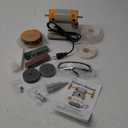 Jewelry Polisher Versatile Polishers & Buffers for Bench Grinder - Ideal for Jewelry Polishing and Finishing Jobs,With 6 Cloth Wheels, 2 Abrasive Fiber Wheels, Safety Glass, 3 Polish Compound