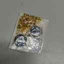 Xuniea 2 Pieces Cat Dog Chain Collar and Sunglasses Set Rhinestone Necklace with Secure Buckle Round Glasses for Doll Cat Dog Pet Accessories(14 Inch,Gold, Black)