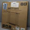 29"-40" Baby Gate for Stairs, Auto Close Stroller Friendly Dog Gate Indoor for Doorways, Pressure Mounted Baby Gate, Easy Walk Through Gate for Children & Pets, Black (29-40"Wide, 28"Tall)