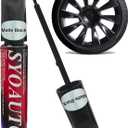 SYOAUTO Matte Black Rim Touch Up Paint For Tesla Model Y 20" Induction Wheel Touch Up Paint Pen Rim Scratch Repair Curb Rash Pen(Matte/Satin Black), 0.4 Fl Oz