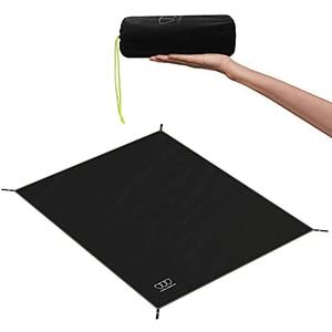 Gold Armour Tent Footprint, Camping Tarp Waterproof Ultralight - 84x60in | 84x84in | 84x96in | 82x106in | 120x108in | 120x120in | 120x144in Floor and Ground Tarps for Camping Hiking (Black 84x96in)