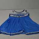 cheerleader costume for women woman adult cheerleader outfit for women, Blue, L