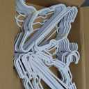 100 Pack White Kids Hangers 11.6 Inch - Baby Clothes Hangers for Toddler & Child, Durable Plastic Children's Hangers for Closet, Pants, Coats, Skirts (Non-Slip, Space-Saving)