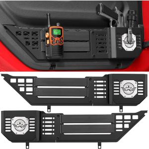 VEILS Front Door Storage Box for Jeep Wrangler JL JLU 4XE (2018-2025) & Gladiator JT (2020-2025) Accessories, Fits Manual/Power Seats, Heavy-Duty Metal Door Pockets Organizer 2PCS, Black VEILS Front Door Storage Box for Jeep Wrangler JL JLU 4XE (2018-2025) & Gladiator JT (2020-2025) Accessories, Fits Manual/Power Seats, Heavy-Duty Metal Door Pockets Organizer 2PCS, Black