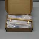 Asidrama 10 Pack 5 Inch(128mm) Brushed Gold Cabinet pulls Kitchen Cabinet Handles, Cabinet Pulls Kitchen Cabinet Hardware for Cupboard Drawer Pulls (5" Hole Center)