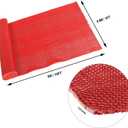 Nisorpa Commercial Drainage Floor Mat 3x16 Ft Non Slip Floor Mats Wet Area Mats Pool Mats for Floor 0.22'' Thick PVC Mesh Hollow Mat for Indoor Outdoor Wet Area Kitchen Swimming Pool Bathroom, Red