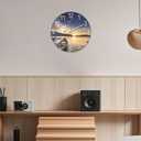 16 Inch Round Sunset Battery Powered Wall Clock