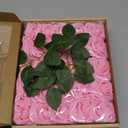 N&T NIETING Artificial Flowers Pink Roses, 50Pcs Fake Flowers Foam Roses with Stems for DIY Wedding Bridesmaid Bridal Bouquets Centerpieces Party Home Decoration Baby Shower