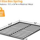 2 Inch Full Metal Box Spring with Round Corners, Low Profile bed slat