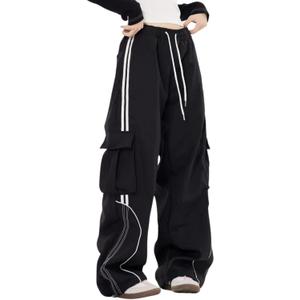 Cargo Sweatpants for Men Women High Waisted Straight Leg Baggy Sweatpants Hip Hop Track Pants Casual Trousers (XL)