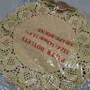 100 Pcs Paper Doilies for Table, Round Paper Placemats Disposable for Tableware Decor, 13.5 Inches Lace Place Mats for Birthday Wedding Banquet Party-01 (Brown)