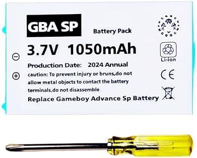 (2024 Upgarde Version ) 1050mAh gba sp battery replacement gameboy advance sp battery+Tool Pack Kit for Nintendo game boy advance sp battery replacement .Real Capacity .Production Date :Mar,2024 (2024 Upgarde Version ) 1050mAh gba sp battery replacement gameboy advance sp battery+Tool Pack Kit for Nintendo game boy advance sp battery replacement .Real Capacity .Production Date :Mar,2024