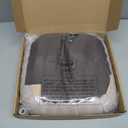 Zakkart SnugCloud Foldable Cat Window Perch - Cordless, Ultra Soft Machine Washable Bed with 4-Sided Bolster, Metal Frame - Window Hammock for Large Cats and Kittens (Brown, Medium) (Medium (22.8"x15.7"))