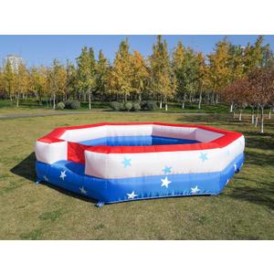 Inflatable Gaga Ball Pit 15Ft with Built-in Blower, Portable Gaga Balls Pit for Indoor & Outdoor School Family Activities, Kids Ball Pit for Sport Games, Easy to Setup