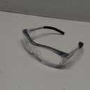 NoCry Clear Safety Glasses for Men and Women with Anti-Fog and Scratch Resistant Wrap Around Lenses, Adjustable Temples and Nose Pads  ANSI Z87 Certified Protective Eyewear with 100% UV Shielding (Black & Red)