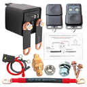 3/8" Side Post Remote Battery Disconnect Switch 12V Battery Kill Switch for Car Truck, RV Camper, UTV Anti Theft Battery Cut/Shut Off Switch, 200/1000 AMP Heavy Duty, On/Off