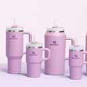 STANLEY Quencher H2.0 Tumbler with Handle and Straw 20 oz | Flowstate 3-Position Lid | Cup Holder Compatible for Travel | Insulated Stainless Steel Cup | BPA-Free | Lilac