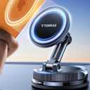 TORRAS 2026 Vacuum for Magsafe Car Mount98+LBS Strongest Suction & Ultra Magnet Magnetic Phone Holders for Your Car, 360 Adjustable Car Phone Holder Mount for iPhone 17 Pro Max 16 15 14 13 12