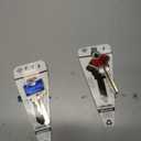 2 Hillman Color-Plus uncut key blanks in blue (model 67) and red (model 89)