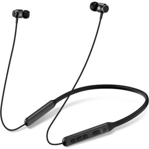 Neckband Bluetooth Headphones, Wireless Bluetooth 6.0 Earbuds with Microphone, Comfortably Light, Deep Bass Earphones 35H Playtime, IPX5 Waterproof, Magnetic Headset for Workout (Black)