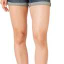 Amazon Essentials womens Mid-Rise Slim Fit 4" Denim Shorts (16)
