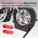 JY PERFORMANCE Motorcycle Wheel Chock, Heavy Duty Motorcycle Front Wheel Stand for Trailer, Cruiser, Sports & Dirt Bikes, 1800 lb Capacity Adjustable Wheel Stand for 15"-21" Wheels