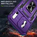Case Compatible with 17 Pro Max Case with Kickstand Ring & HD Screen Protector, with Camera Cover, fit Magnet Car Mount, for iPhone 17 Pro Max (Purple)