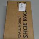 6-Pack Wall Mounted Shoe Rack with Sticky Strips, Space Saving Hanging Shoe Rack, No-Drill Hanging Shoe Shelves, Ideal for RV, Campers, Door