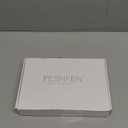 FESHFEN Long Wigs with Bangs, Synthetic Natural Looking Layered Straight Hair Wig for Women Daily Party Use 18 inch, Platinum Blonde