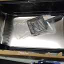 FURTIME XL Stainless Steel Cat Litter Box with Scoop