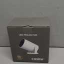 Mini Portable Projector 4K WiFi 6 BT 5.2 Upgraded Portable Projector Full HD Supported for Phone /PC /TV /HDMI /PS5 /Laptop Auto Keystone Home Theater 180 Rotation [Built-in App] White