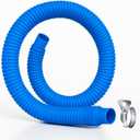 Replacement Pool Hoses for Above Ground Pools, 4 Pack, 1-1/4" Diameter x 59" Length, Includes 8 Metal Clamps, Compatible with All 1.25" Pool Filter Pumps