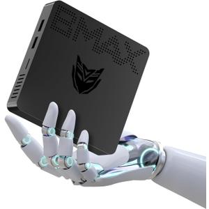 Bmax B1 Pro Mini PC, Fanless Intel N4000(up to 2.6GHz), 8GB LPDDR4/128GB eMMC, Mini Desktop Computer, WiFi5 HDMI/VGA Port 4K HD 2.4GHz/5GHz Dual WiFi BT4.2 Micro Pc