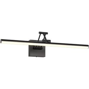 Joossnwell Picture Light for Painting Black Art Light Hard-Wired Picture Frame Light 23.62 Inch Dimmable Gallery Wall Light with Adjustable Swing Arm for Painting Library Museum Warm White