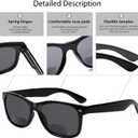 4 Pack Bifocal Reading Glasses Grey Lens Spring Hinge Outdoor Sunglasses Fashion Bifocal Sun Readers for Men Women