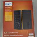 Philips Built-in WiFi Smart Lock, Keyless Entry Door Lock with App, Touchscreen, Fingerprint Door Lock  Compatible with Alexa & Google, Splash-Proof Design, Includes 8 Batteries, Black