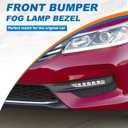 Fog Light Grill Cover Frame Lamp Shade Under Front Bumper for Honda Accord Sedan 4 Door 2016 2017 71112-T2F-A61 71102-T2F-A61 Car Accessories (Right Passenger Side)