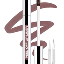 QCMME Lip Stain Peel Off Lip Liner Stain with Tweezer, Long Lasting Matte Lip Tint Tattoo, Highly Pigmented Color Lip Makeup, Waterproof Lipstick, Transferproof Lipstain for Women, Neutral Mauve