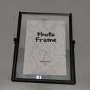 5x7 Floating Picture Frame, Black Photo Frame, Metal Pressed Flowers Desk Picture Frame with Glass Great for Photos, Gift, Pictures, Wedding, Portraits
