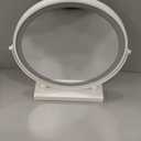 ROLOVE 13 Inch Vanity Mirror with Lights, Round Make Up Mirror with Lighting, LED Mirror Makeup Mirror with Lights for Bedroom Tabletop, Smart Touch Control, 360° Rotation (White)