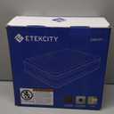 Etekcity Camping Air Mattress, Inflatable Mattress Air Bed Queen Twin with Rechargeable Pump, Leak-Proof Blow Up Mattress Raised Airbed , Height 9", Storage Bag , Brown