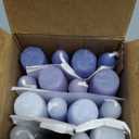 MTLEE 16 Pcs 10 Inch Valentine's Day Long Tapered Candle Stick Bulk Smokeless Unscented Burning Candlestick Paraffin Wax with Cotton Wick for Dinner Anniversary Wedding Party Church (Gradient Blue)