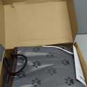 Extra Large Dog Heating Pad 47x30 in with Smart Thermostat Switch and Power Line Protection Tube,Obtained MET and UL Dual Certification,Waterproof Pet Heating pad-Paw Print