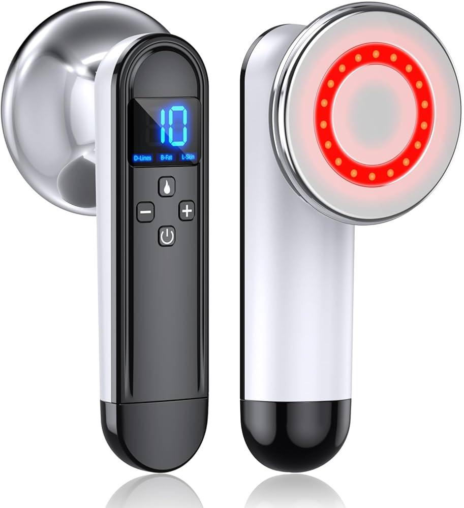 COMEBY Body Sculpting Machine - Professional Cordless Cellulite Massager - Suitable for Belly, Neck, Leg, Hip, Arm（Black）